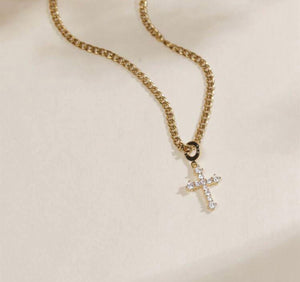 Shiny cross necklaces