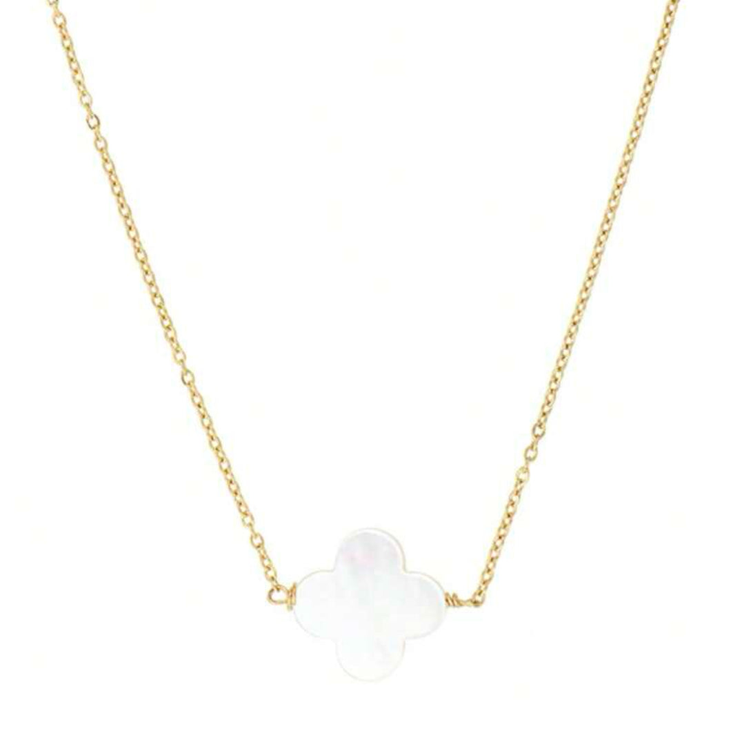 Shell flower necklace