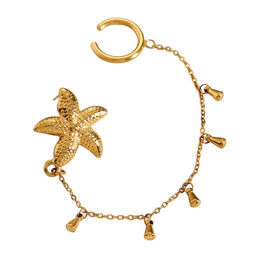 Starfish ear cuff