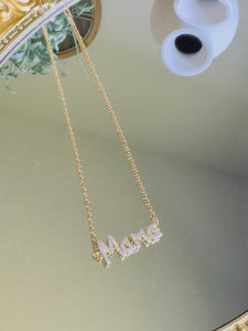 MAMA letter necklaces