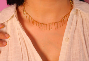 Fringe necklaces