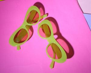 Retro green glasses